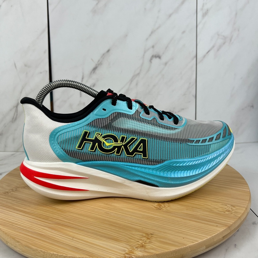 Hoka One Cielo X1 2.0 Womens Size 9 [Mens 8] Frost Black Running Shoes 1162053